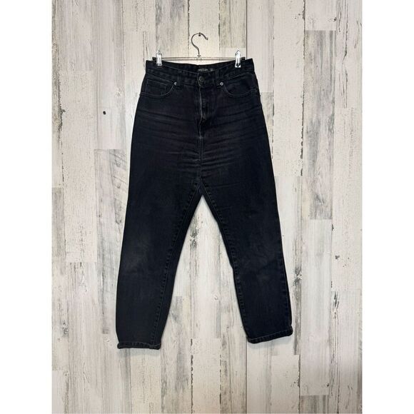 Nasty Gal collection black mom super high rise jeans size 6 - Picture 2 of 13